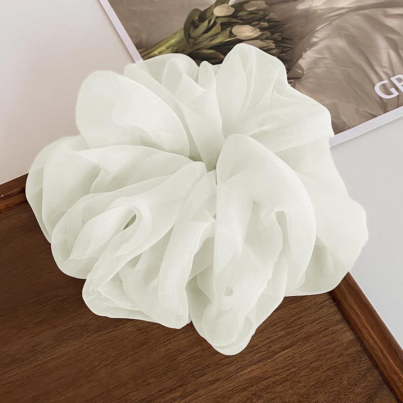 Large Mesh Hair Rope for Women Simple Fashiona Girl hair tie Hair Ring Simplicity High Ponytail Scrunchie