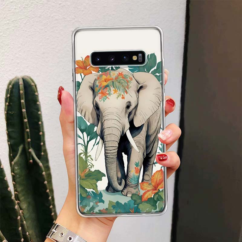 Elephant Mandala Aztec For Samsung Galaxy Note 20 Ultra 20 10 Pro 9 8 Phone Case S10E S10 Plus S9 S8 + S7 Edge M21 M32 Cover