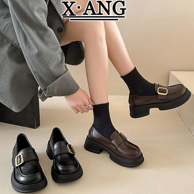 Mary Jane Women's Shoes Platform Small Leather Shoes Spring New One-pedal Leather Single Shoes Women