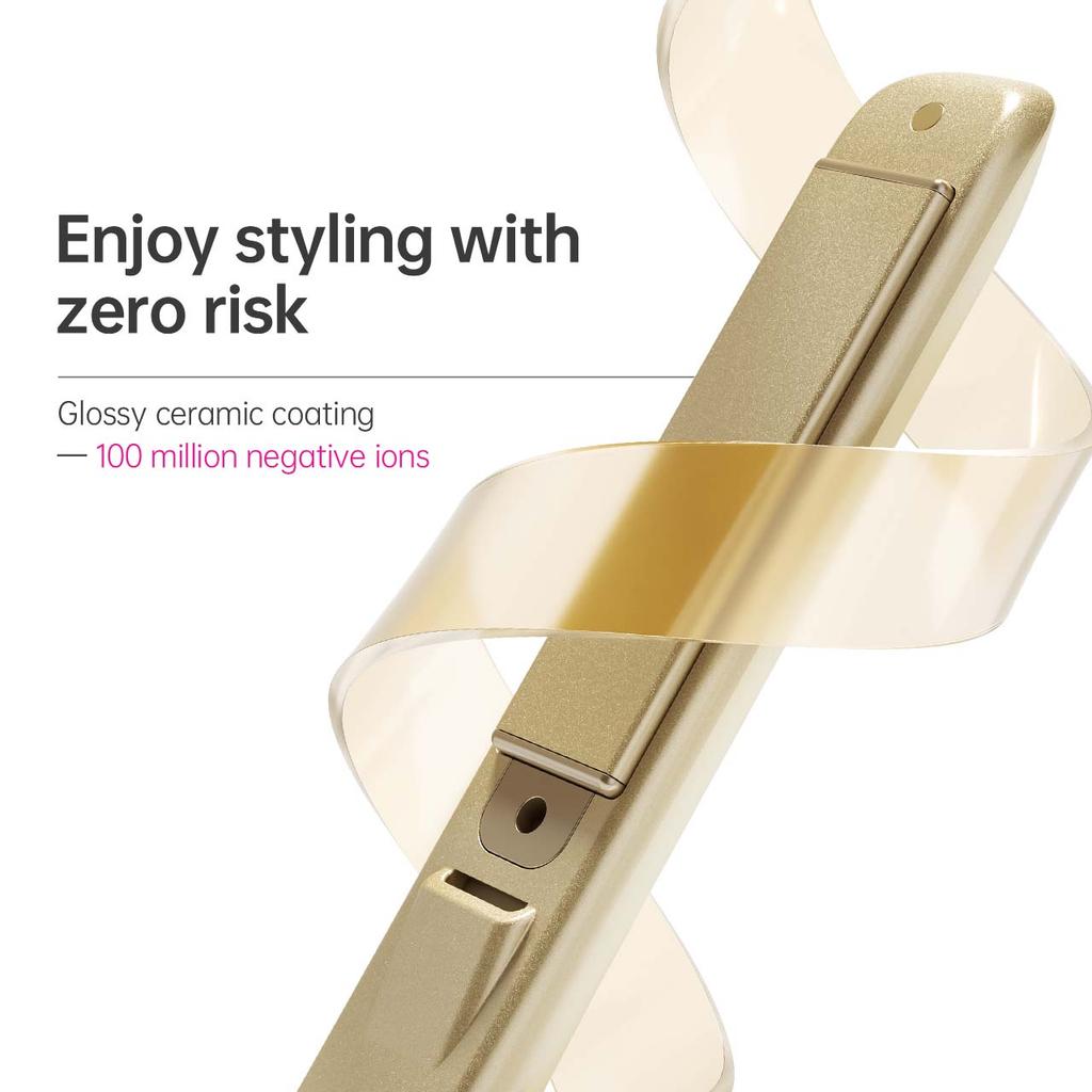 2 in 1 Hair Straightener And Curler Straightening Curling Iron Professional Negative Ion Fast Heating Styling Flat Iron