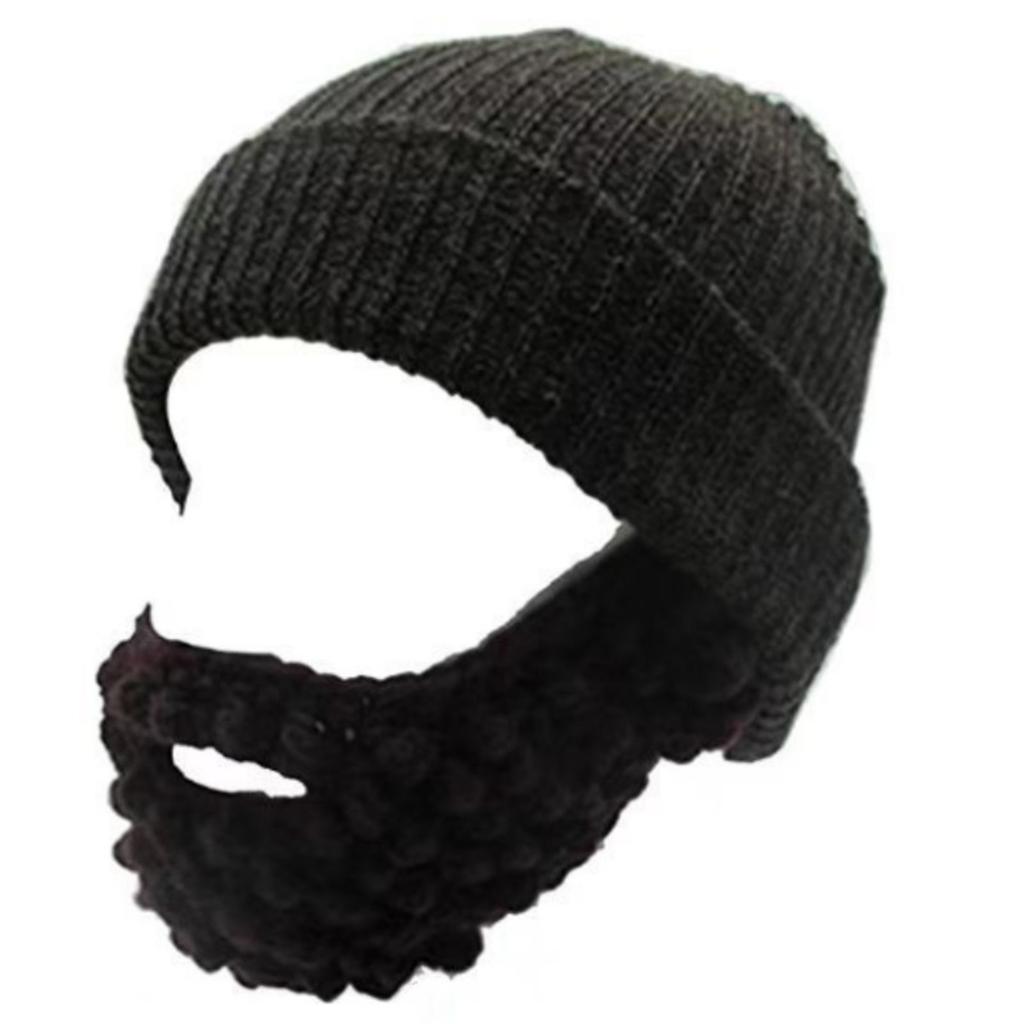 Elastic Beard Hat Winter Knit Balaclava Hat for Teens Men Keep Full Face Cover Masquerade Theater Performances Supplies