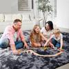 Alfombra Ultra Suave para Sala de Estar, Alfombra de Felpa de Pelo Largo para Dormitorio, Decoración para Habitación de Adolescentes, Dormitorio Universitario, Guardería, Hogar, Felpudo Duradero Antideslizante