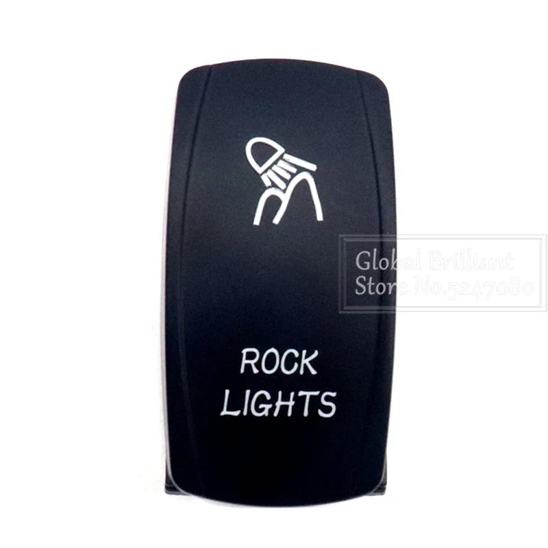 For Car Truck Marine 12V/20A 24V/10A Boat Rocker Switch Toggle 5Pin SPST / 7Pin DPDT ON-Off Switch with LED Light