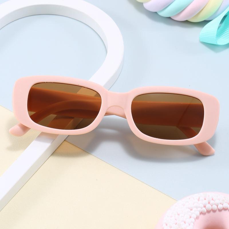 New European and American fashion small box children's sunglasses UV-proof retro texture children's sunglasses