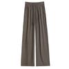 Drapey Yamamoto Women's Plus Size Ice Silk Wide Leg Pants - Summer Thin, Slimming, Sun Protection, Textured Casual Fit
