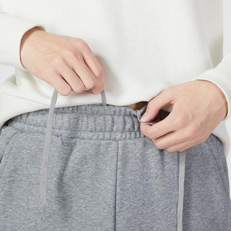 Puma Knitted Sweatpants Men's Gray Moderate Cuffed Pants 846385-03
