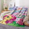1Pc My Little Pony Print Flannel Blanket, High quality Comfortable for All Seasons, Home Decor, Warmth and Comfort, Perfect for Gifts