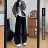Knitted Yamamoto Pants Women's Spring and Autumn New Thin Loose Casual Straight-leg Pants Drape Wide-leg Pants White Pants