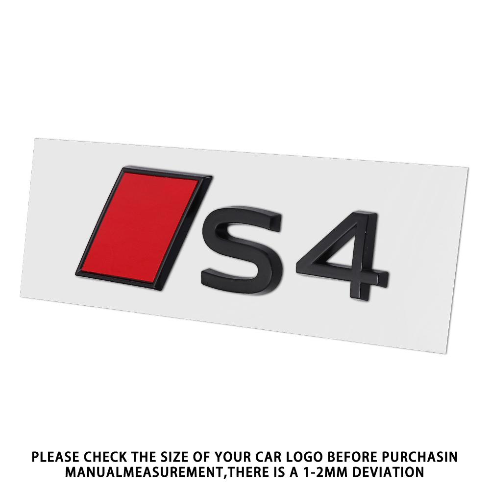New For T Sline S3 S4 S5 S6 S7 S8 Aalloy Car Rear Trunk Badge Stickers Auto Tail Logo Modification Accessories Emblem Decor Decal