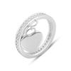 Silver Ring with Cubic Zirconia, Product Weight 3.32 G (2152590)