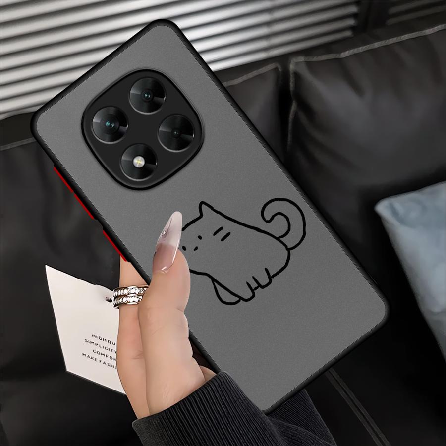Cute Cartoon Cat Case for Xiaomi Redmi Note 14 11 12 13C 10 9S A4 14C 13 Pro Plus Funda Back Phone Cover