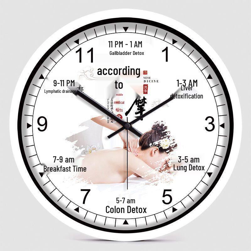 Health Club & Beauty Salon Silent Wall Clock for SPA and Therapies
