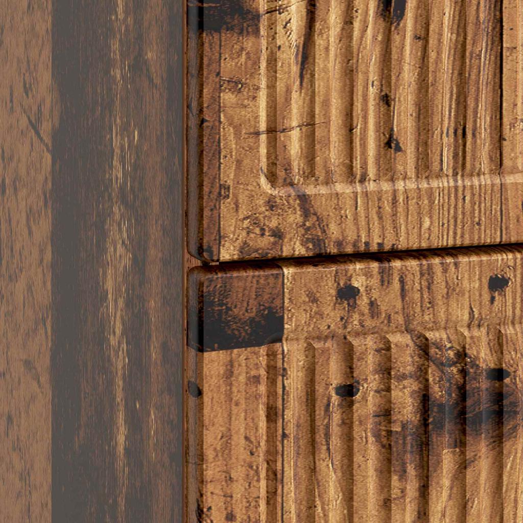 Nightstand Reclaimed Wood Look 43 x 34.5 x 47.5 cm Engineered Wood