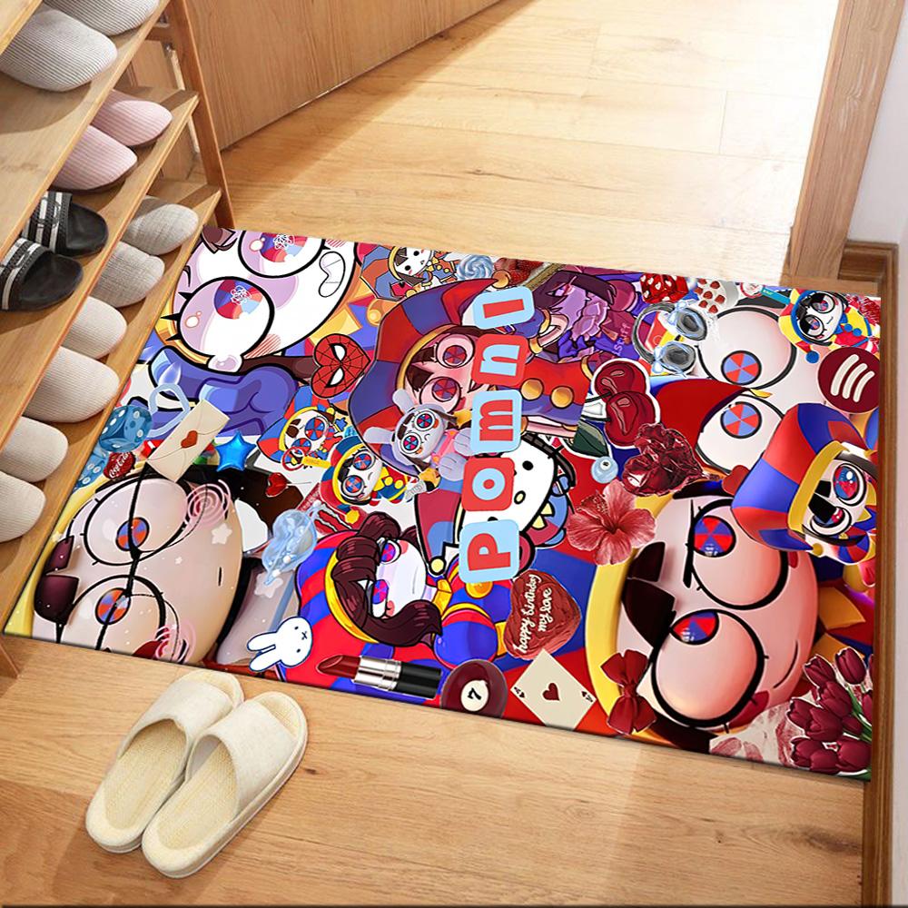 Digital Circus Carpet Suitable For Balcony Kitchen Playrooms Outdoor Antislip Carpet Decorate Offices Luxury Gift For Birthday Christmas Wedding