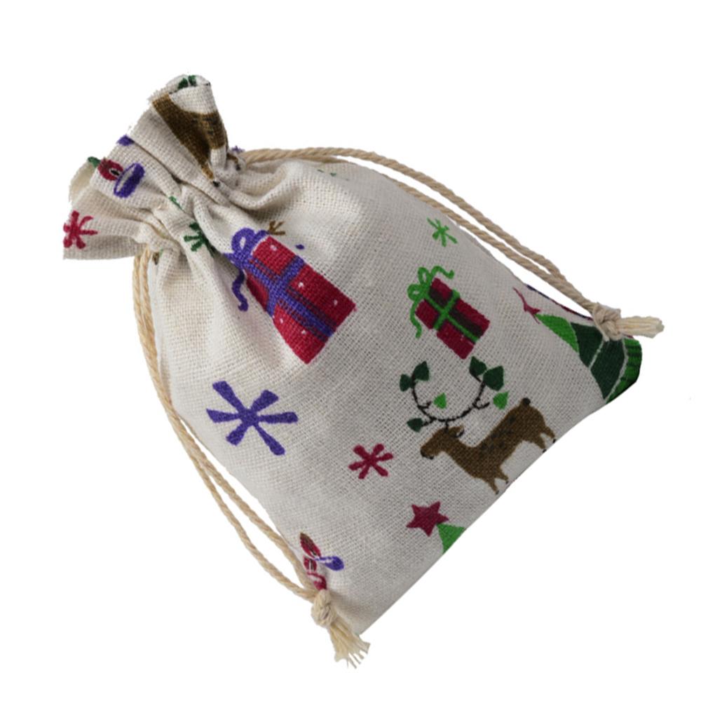 10piece Wedding Favor Drawstring Bags Storage For Party Candy Printed Gift Bags Packaging Bags