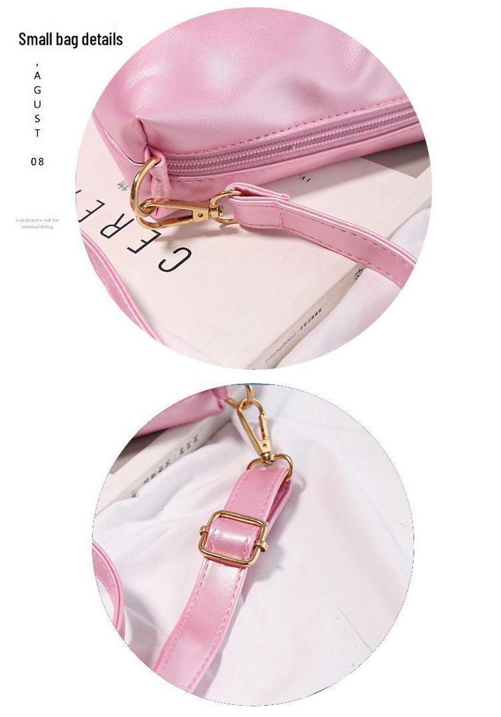 2025 Summer Women's Beach Bag: Korean Style Transparent Jelly Crossbody & Shoulder Mother-Child Handbag