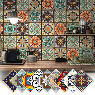 Antique Special Pattern Imitation Mosaic Wall Sticker Tile Sticker Waterproof Sticker Home Decoration Sticker Pvc Self-Adhesive Painting