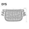 Oilproof Waist Apron Soft Touch Lace Embroidered Women Server Waitress Short Half Apron with 2 Pockets for Kitchen