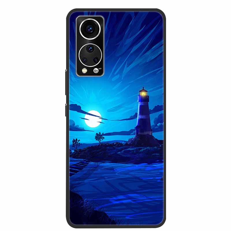 Für ZTE Axon 30 Handyhülle Cover Cooler Wolf Löwe Tiger Schwarzes Silikon Weiche Hülle Für ZTE Axon 30 Rückabdeckung Hülle Axon30 5G Hülle