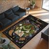 Witchcraft Theme Crystal Velvet Rug Personalized Custom Name Text Soft Floor Mat Home Decor