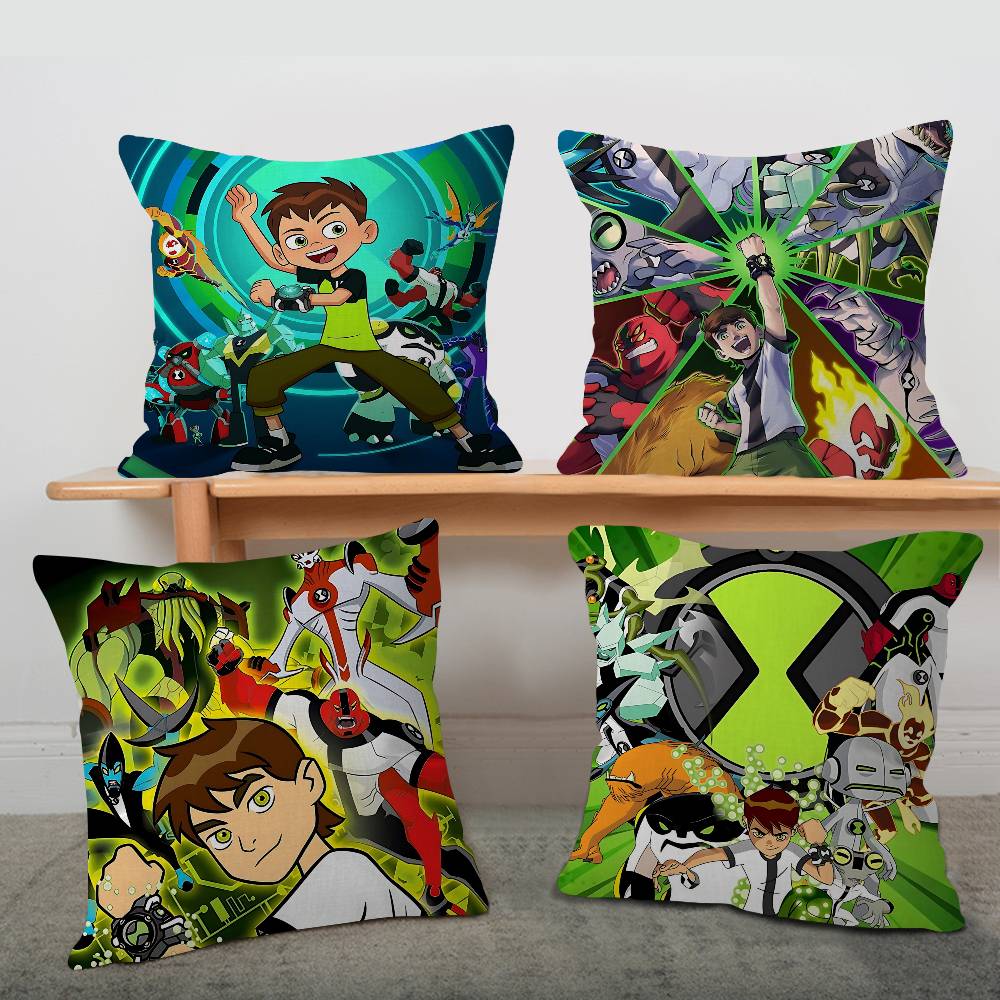 American Science Animation B-Ben 10 Cushion Cover Inches Farmhouse Decor Home Throw Pillow Covers For Couch Decorations