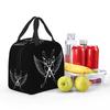 Custom Hairdresser Angel Cutting Insulated Lunch Bag for Women Waterproof Barber Hairstylist Thermal Cooler Bento Box Travel