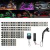 12X Motorrad Roller Rgb Led Neon Unterbodenbeleuchtung Streifen Kit Dc 12V Universal