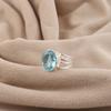 Sky Blue Topaz Gemstone Silver Ring, 925 Sterling Silver Jewelry, Designer Ring For Birthday Gift, Topaz Ring For Women RR-73-15