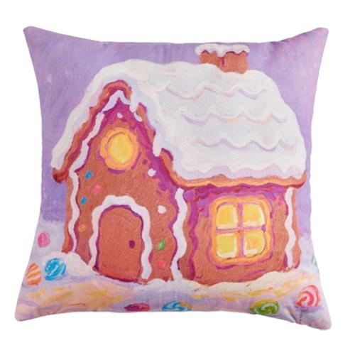 1PC Nuan Series Christmas Pillowcase Cartoon Pattern Printed Soft Cushion Cover for Sofa Living Room Bedroom Home Decor Party Decor