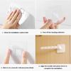 6 Hooks Hat Holder Shaped Baseball Cap Storage Rack Wall Mount Hat Belt Multifunctional Storage Without Punching Economic Hook