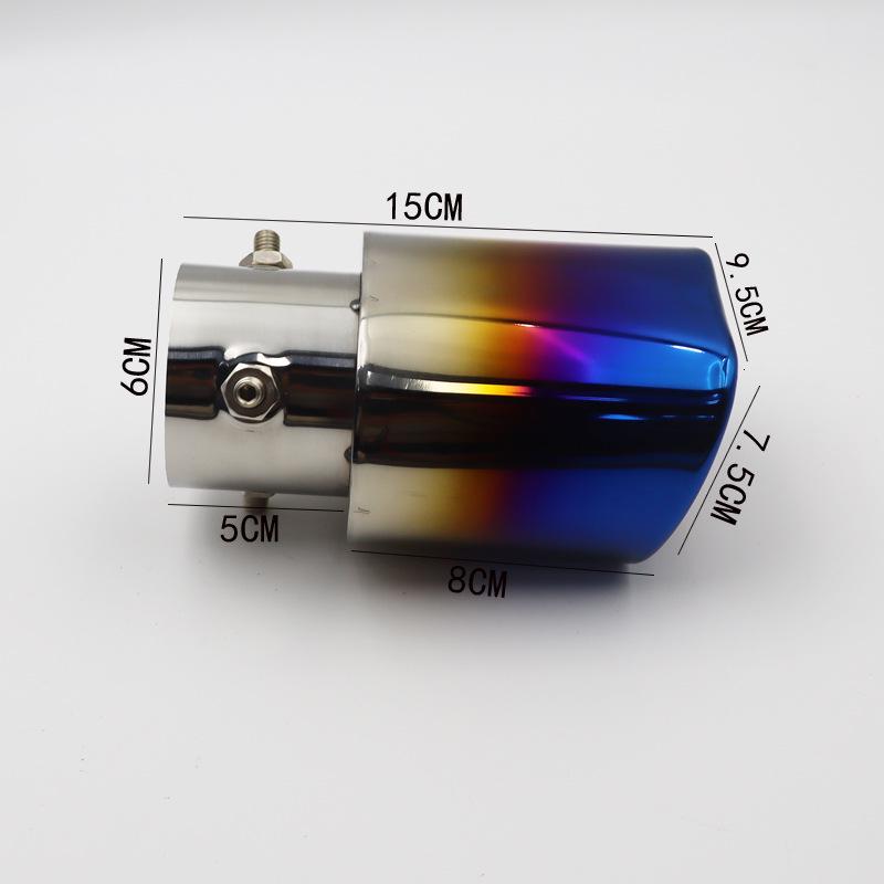 Stainless Steel Exhaust Tailpipe: Compatible with 4.8-5.4CM Original or Modified Cars