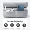 Universal 2-in-1 Tablet Pillow Holder Foldable Multi-angle Adjustment Tablet Stand Soft with Pocket Reading Pillow Stand