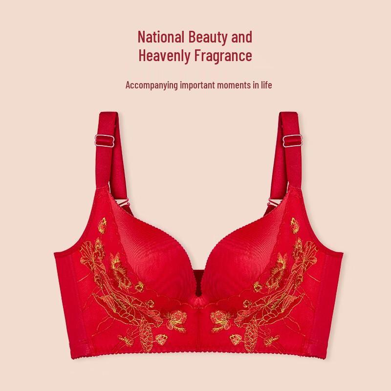LangSha Women s Red Push-up Bra