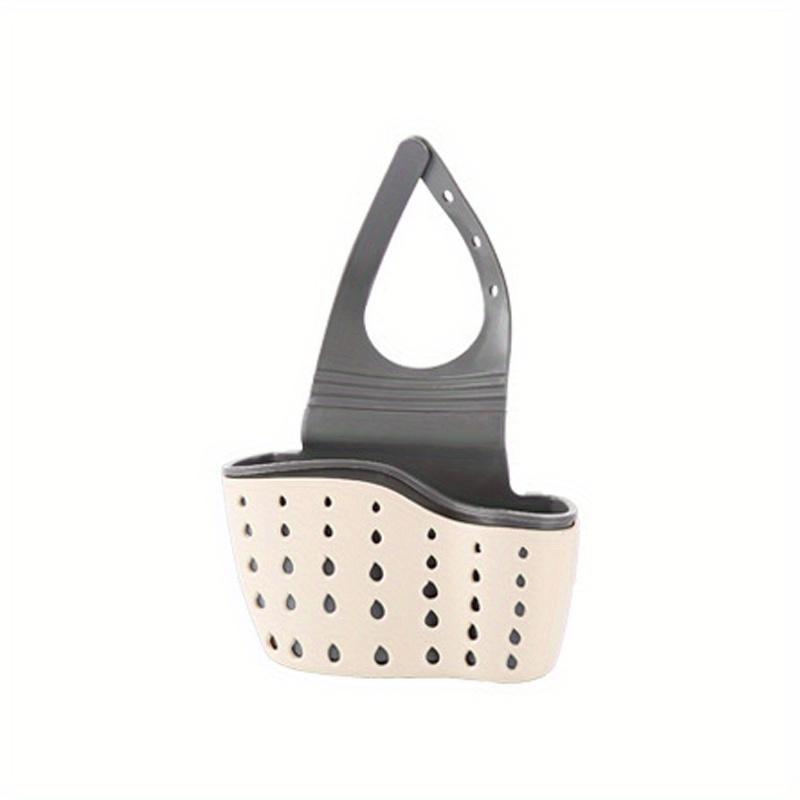 

Kitchen Basket Sink Drain Rack Strainer Bathroom Storage Container Kitchen Sink Sponge Storage Hanging Organizer бежевый