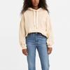 Levis Solid Color Drawstring Hoodie Women Hoodies Khaki 32953-0014