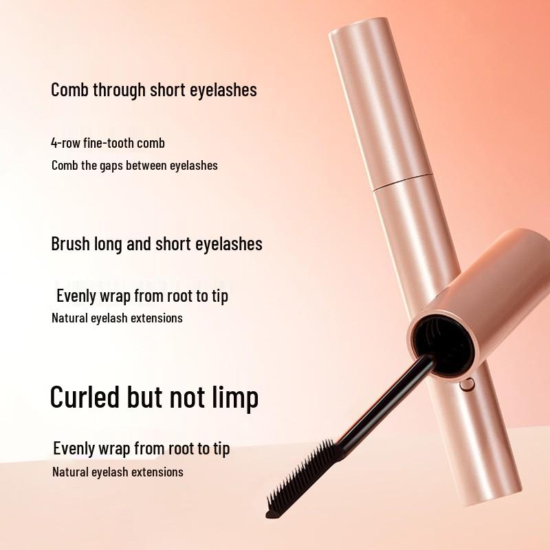 Manwan Select Wasserdichte Langanhaltende Verlängernde Mascara mit Natürlichem Volumen & Schwung, Wischfeste Feine Kamm Wimpern Primer.