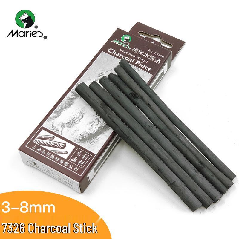 

Mali C7332-25 Willow Charcoal Stick Art Pencil for Students bucket