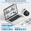 LS VISION Telecamera PTZ da 8MP Telecamera Wifi da 2.4GHZ Doppia lente Doppio schermo Ai Rilevamento umano Rilevamento automatico Telecamera di sorveglianza esterna wireless iCSee