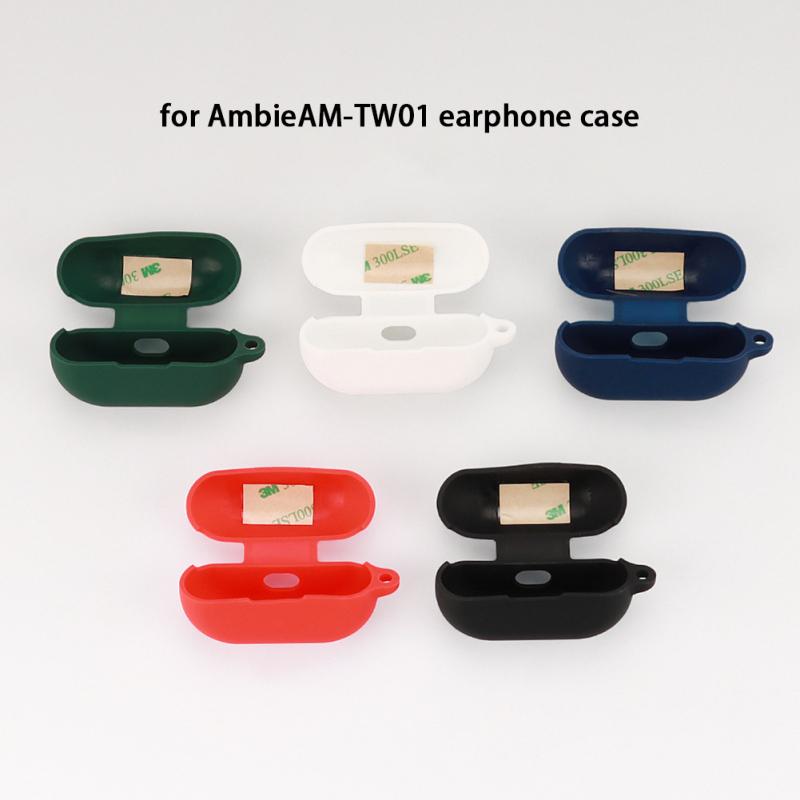 Silicone Headset Protective Sleeve Soft Shell Storage Case Compatible For Sony Ambie Am-tw01