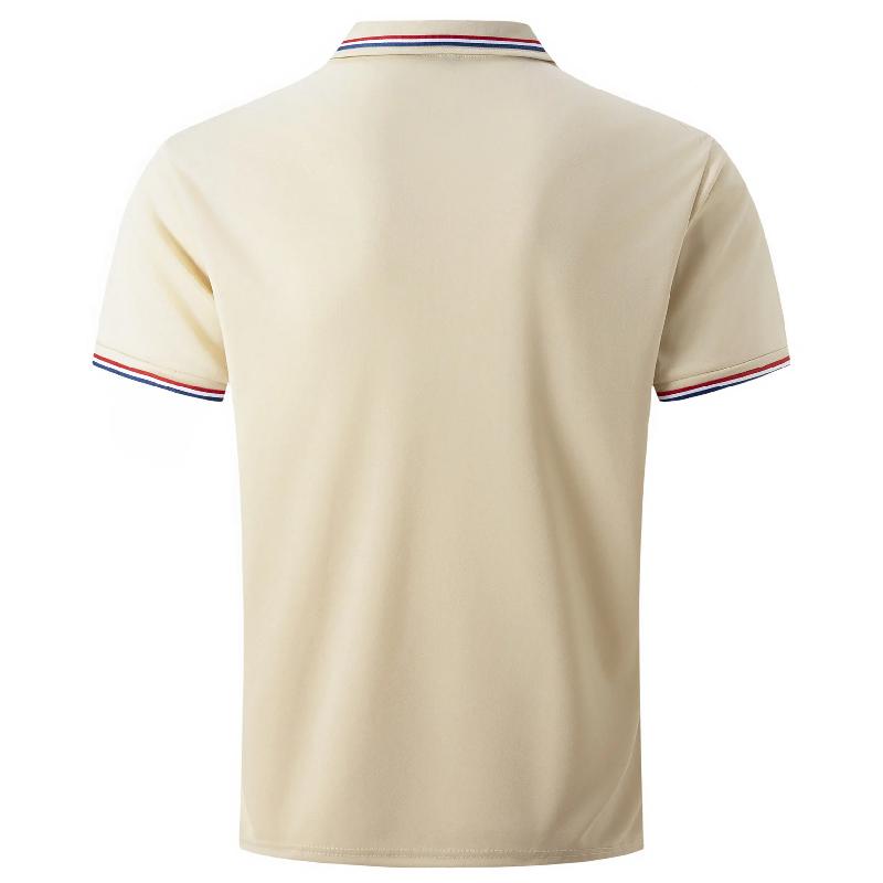 Summer 3D Digital Comfortable Men's Short Sleeve Quick Drying Casual Polo Shirts with Printing for Solid Color