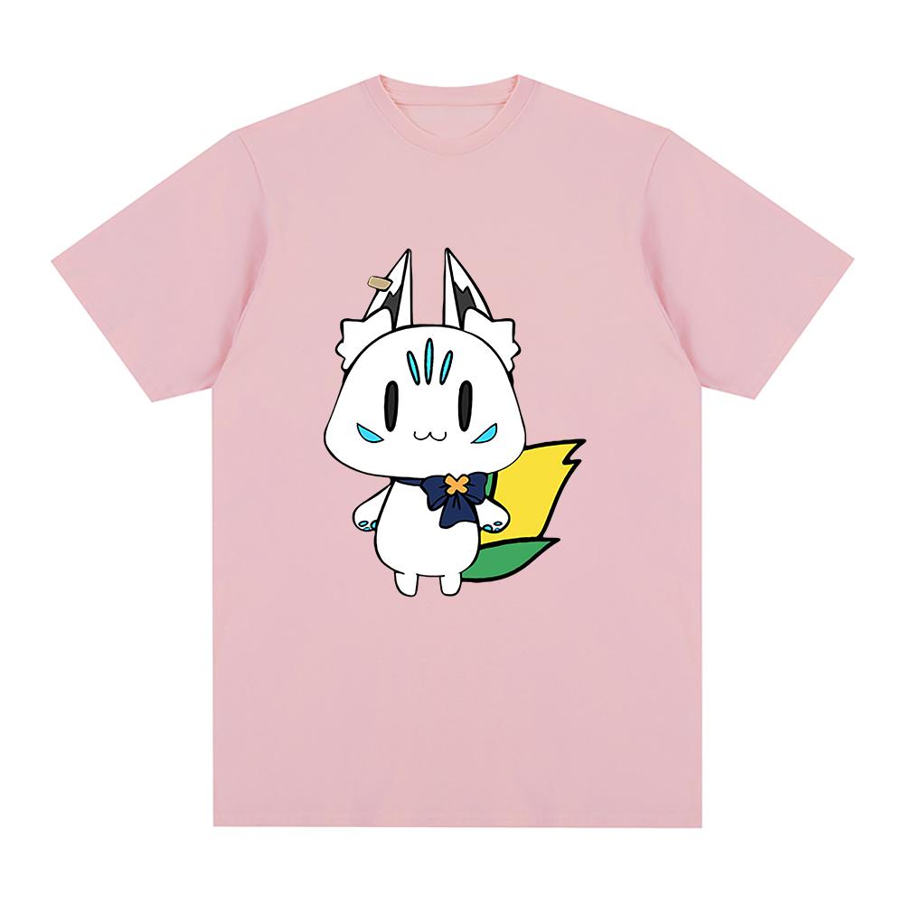 Hololive English VTuber Shirakami Tričko Fubuki Sukonbu Unisex / Dámská trička Kawaii Unisex Estetická kreslená grafika Bavlněná trička