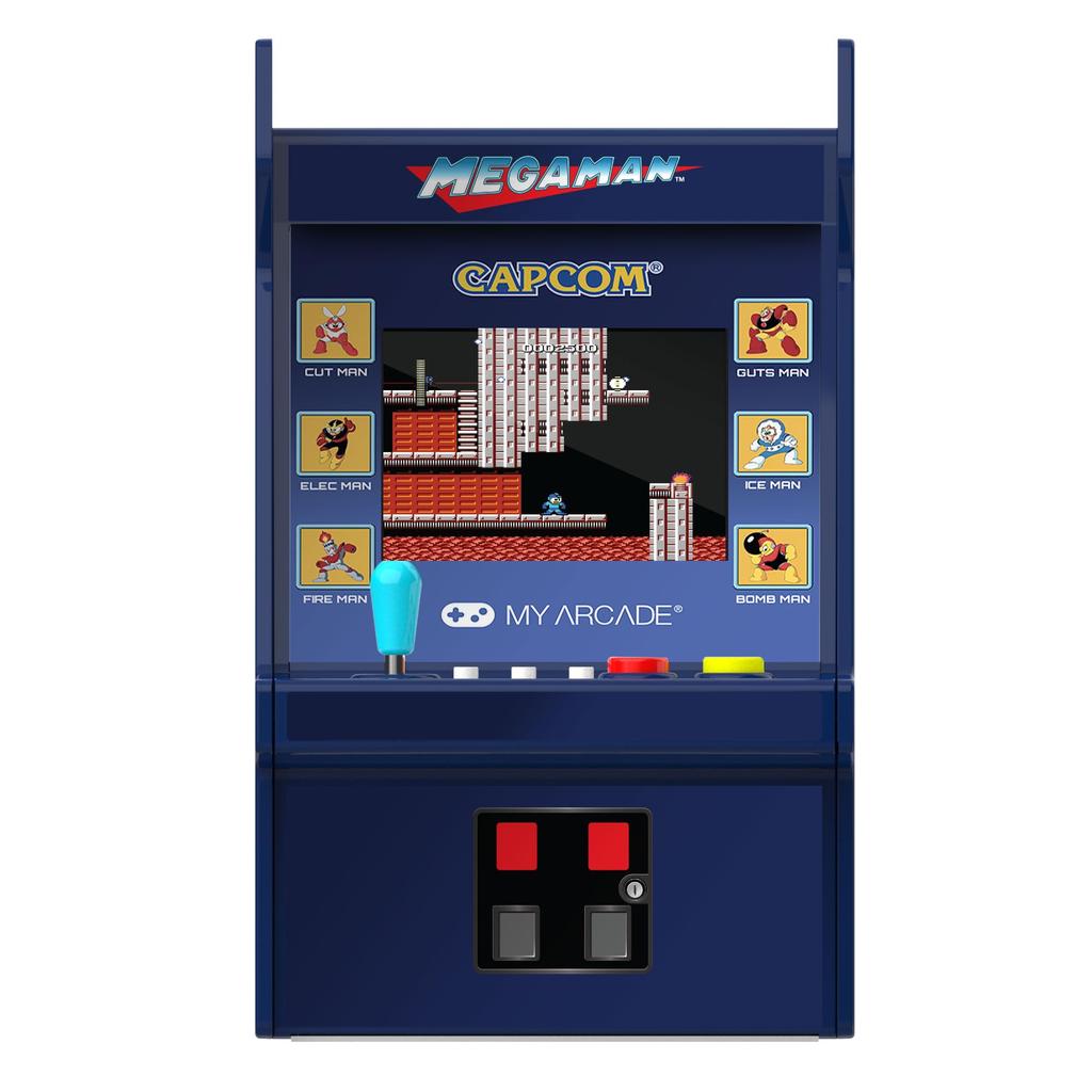 My Arcade Mega Man Mini Arcade Machine Micro Player Pro Tabletop Arcade Portable Handheld Retro Game Mini Retro Game Machine for Kids Adults -