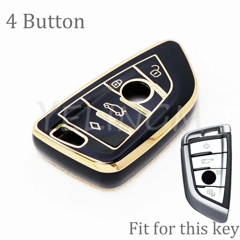 3 4 Buttons Smart Tpu Car Key Case For Bmw 216I F46 X1 X2 X3 X5 X6 Gt 2 5 6 7 Series Keyless Remote Control Fobs Protector Cover