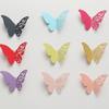 36Pcs 3D Butterfly Wall Decoration Hollow Wing Paper Butterflies Shape Sticker Home Office Living Room Bedroom Wall Ornament