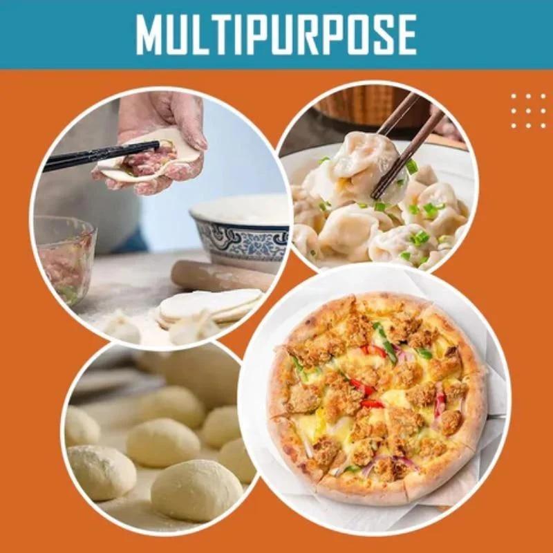 2-in-1 Efficient Dumpling Maker Manual Dough Presser Dumpling Wrapper Mold Dough Pressing Tool Kitchen Pastry Jiaozi Baking Tool