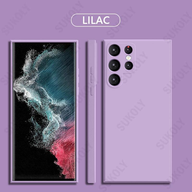 Liquid Silicone Case For Samsung Galaxy S22 S26 S25 Edge S24 Ultra S21 FE Shockproof Soft Cover For Samsung S25 Ultra S23 FE