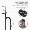 Vertical and Horizontal Bike Rack Bicycle, Storage Stand with Adjustable Hooks, for 24"-29" Wheels, 700c Bike