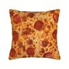 1pc Pillowcase, Pepper Chili Pizza Pattern, Soft And Smooth Polyester Short Plush Fabric, Single-Sided Printing Pattern, 45Cm*45Cm\18In*18In, Machine