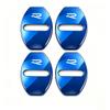 4Pcs Zinc Alloy Car Door Lock Buckle Protection Cover Anti-Collision Shock Absorbing Cushion For VW Golf T‑Roc Tiguan Polo MK7