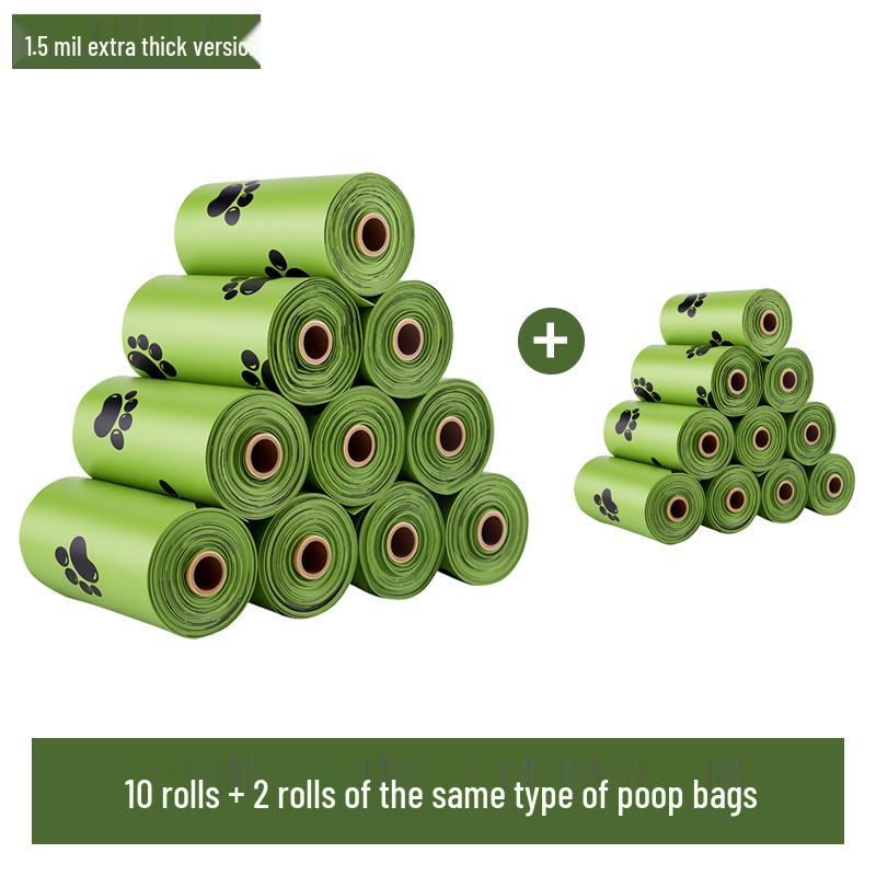 Biodegradable Pet Waste Bags & Poop Scooper Combo for Dogs & Cats